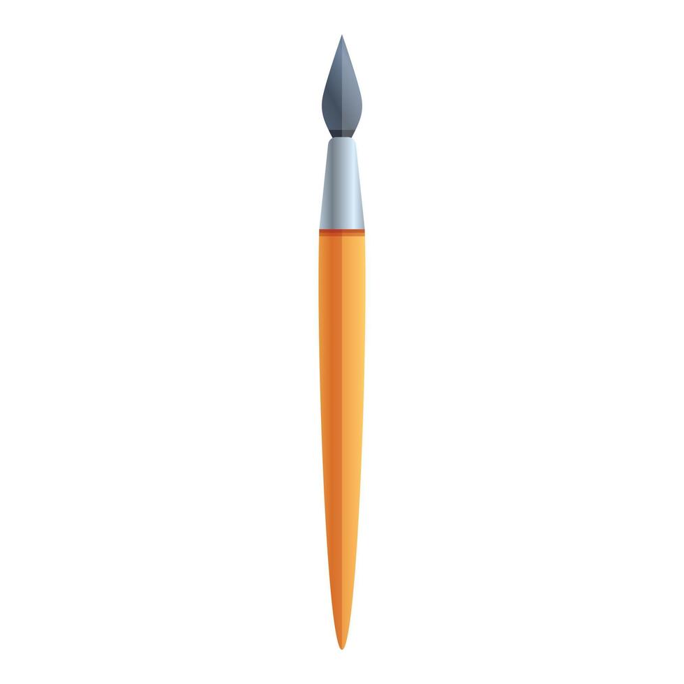 Calligraphy pencil icon, cartoon style vector