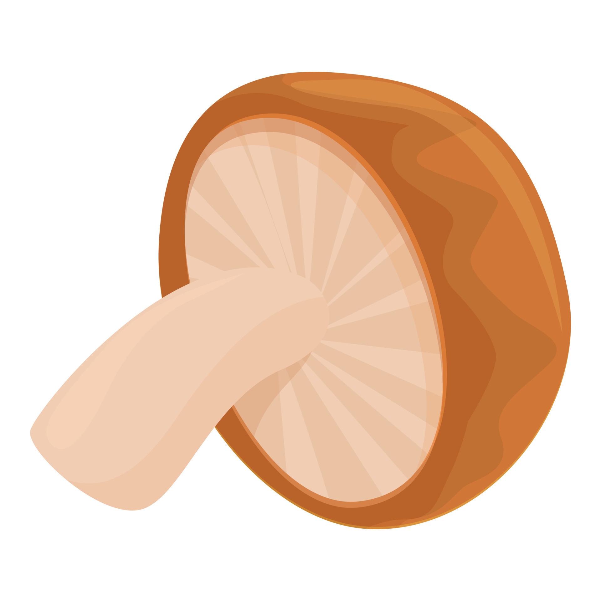 Shimeji mushroom icon cartoon vector. Shiitake food 14361686 Vector Art at Vecteezy