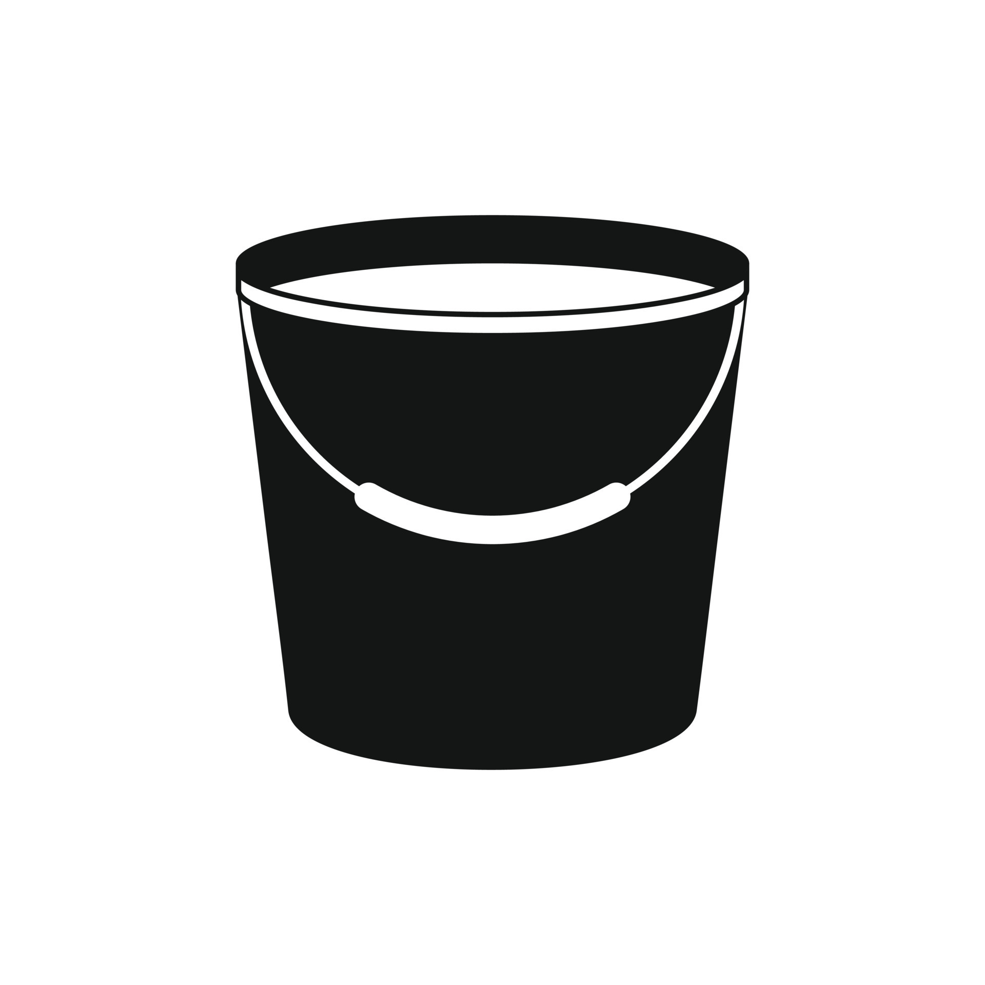 Bucket Full Of Water Clipart Black