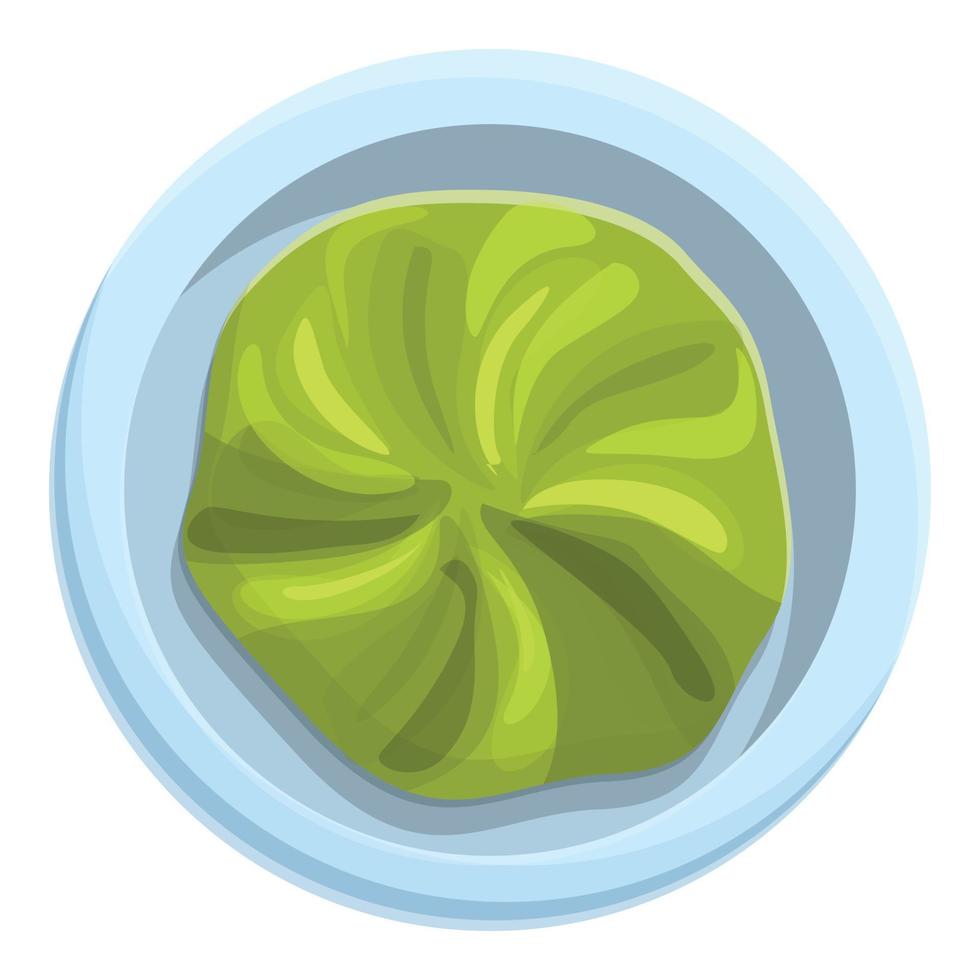 Condiment wasabi icon, cartoon and flat style vector