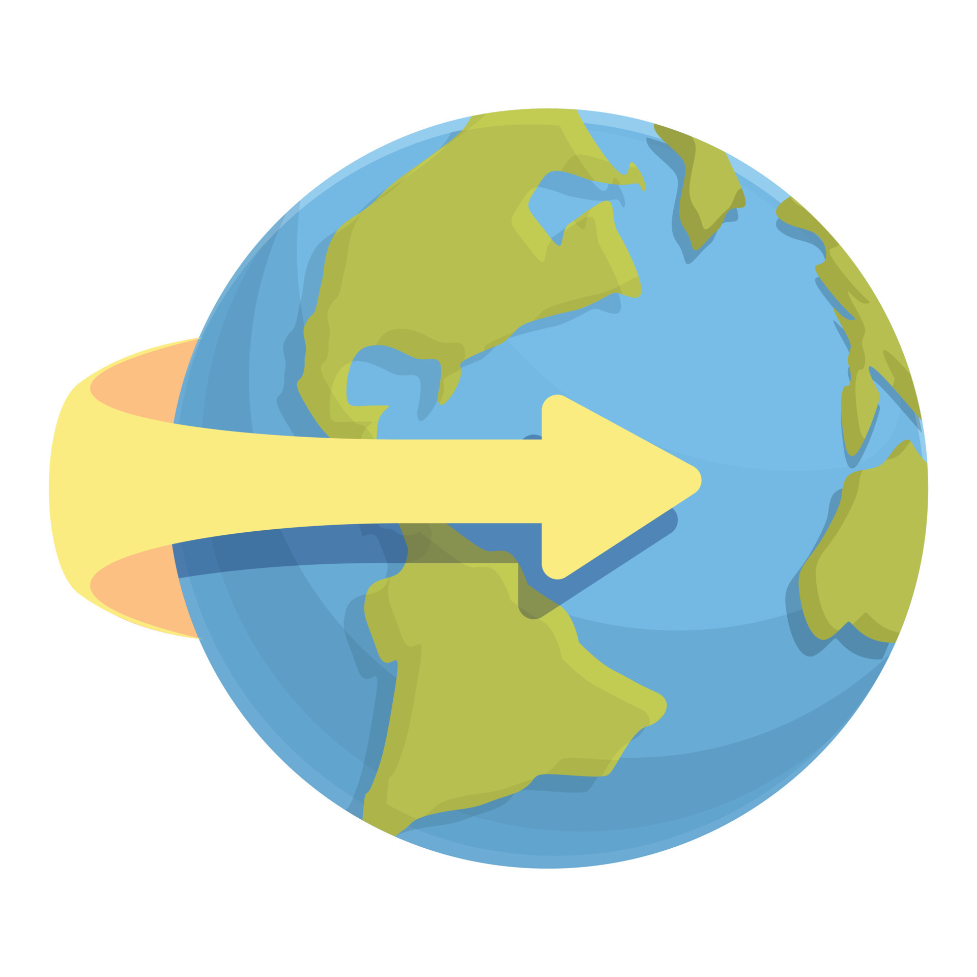 Arrow world travel icon cartoon vector. Globe map 14361781 Vector Art at  Vecteezy