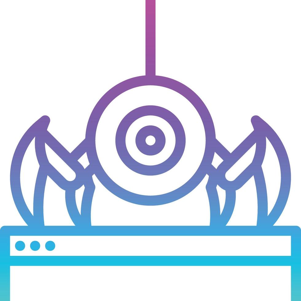 crawl spider robot website seo - gradient icon vector