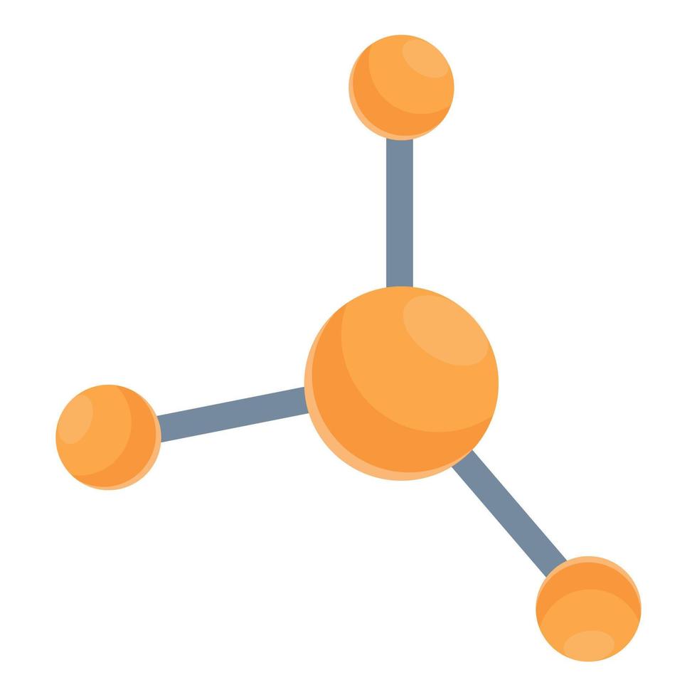 vector de dibujos animados de icono de molécula de laboratorio. laboratorio médico