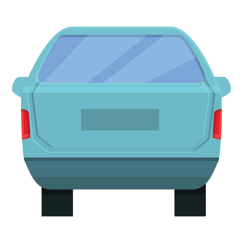 icono de coche de maletero cerrado, estilo de dibujos animados vector