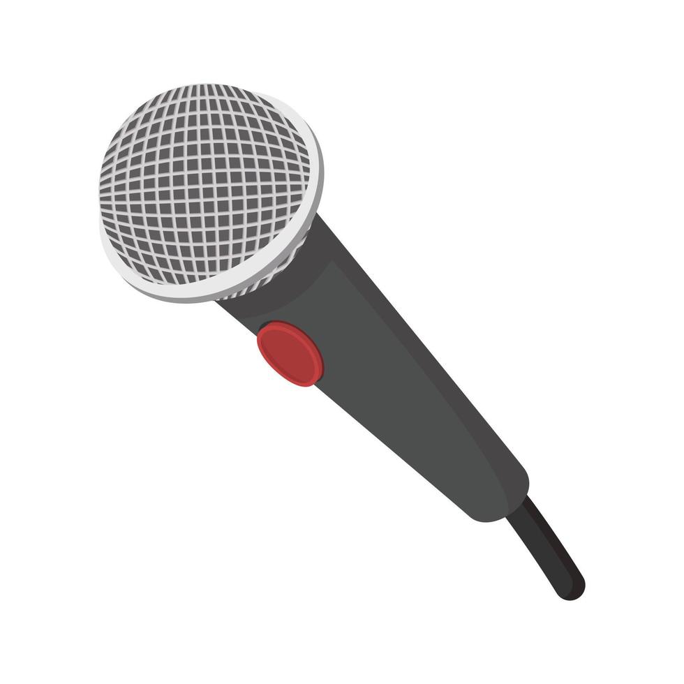 Microphone cartoon icon vector