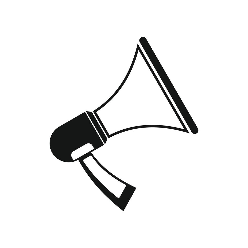 Megaphone icon in simple style vector