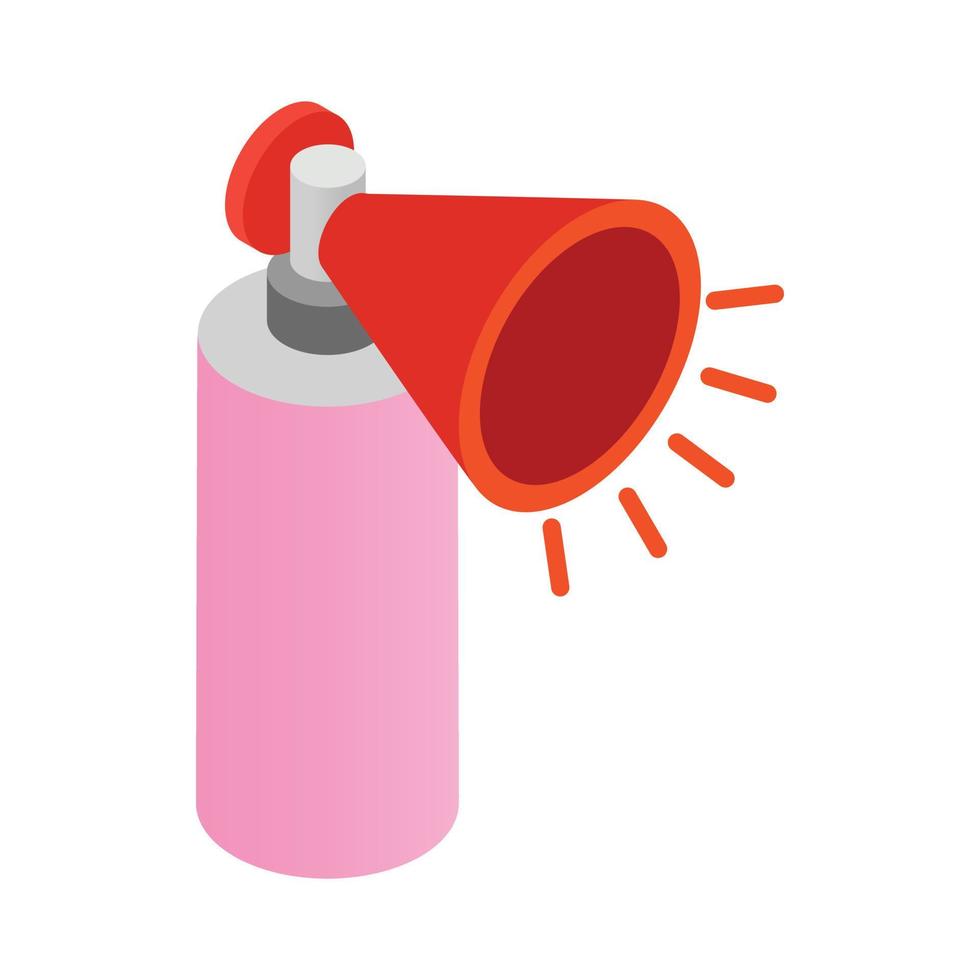 Megaphone icon, isometric 3d style vector