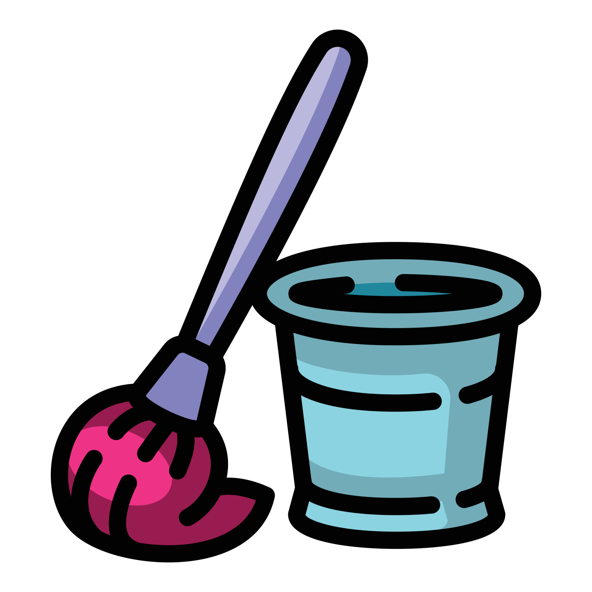 Mop bucket icon, outline style 14362009 Vector Art at Vecteezy