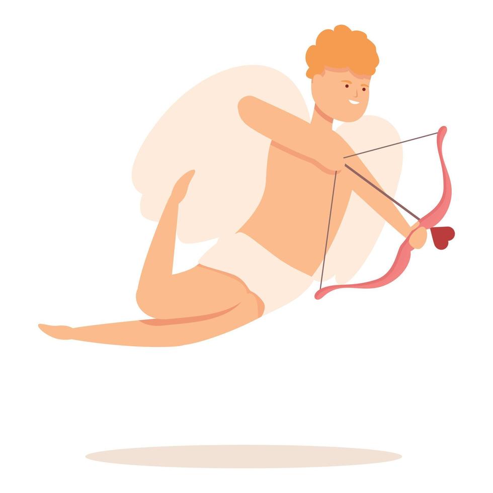 vector de dibujos animados de icono de cupido de amor. lindo dia