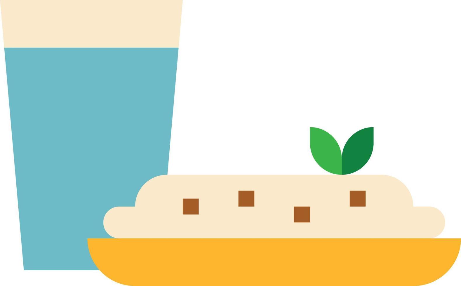 meal food serve - flat icon vector
