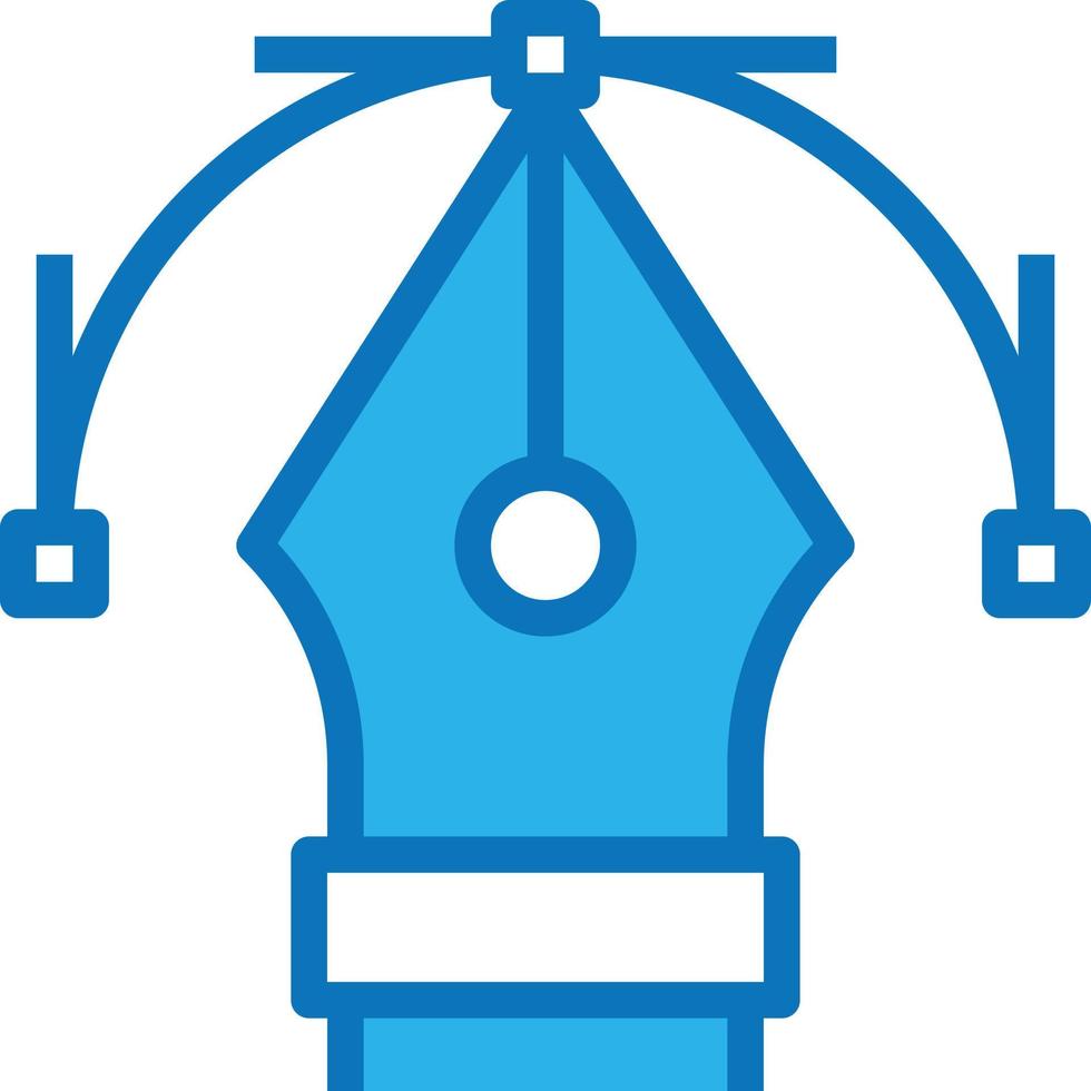 vector draw creative - blue icon