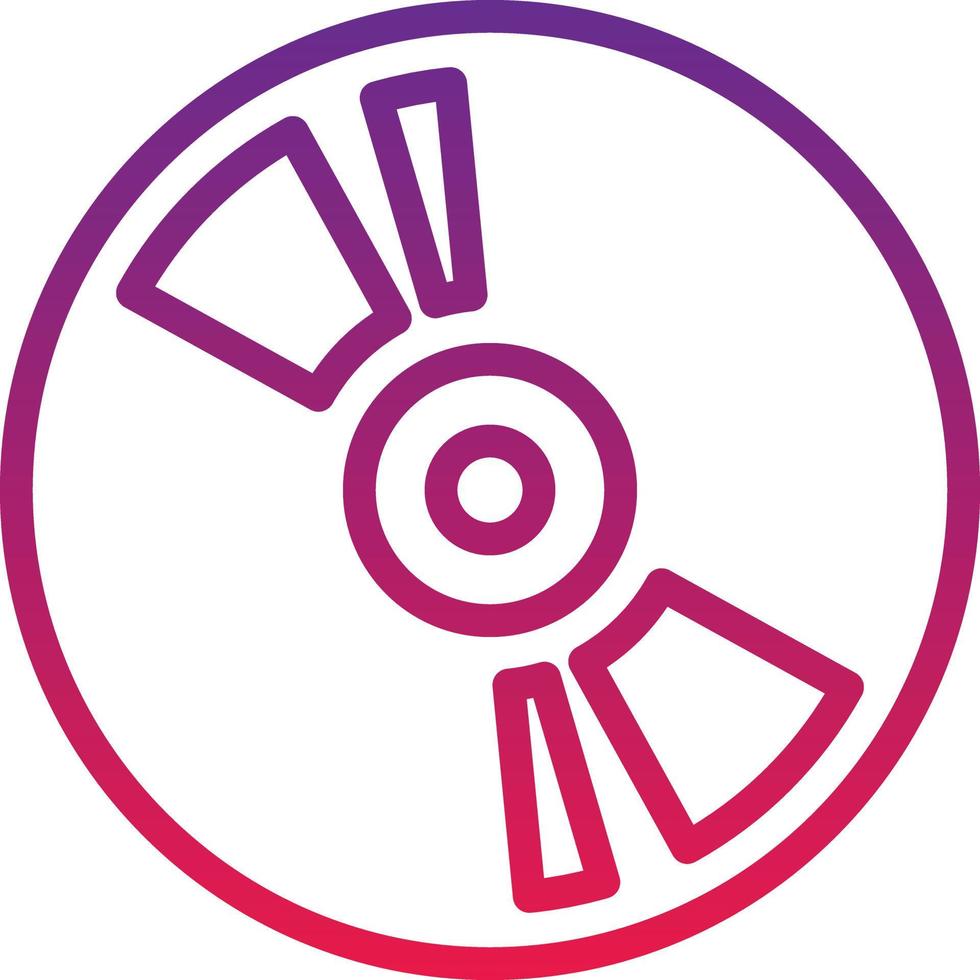 cd rom dvd computer accessory - gradient icon vector