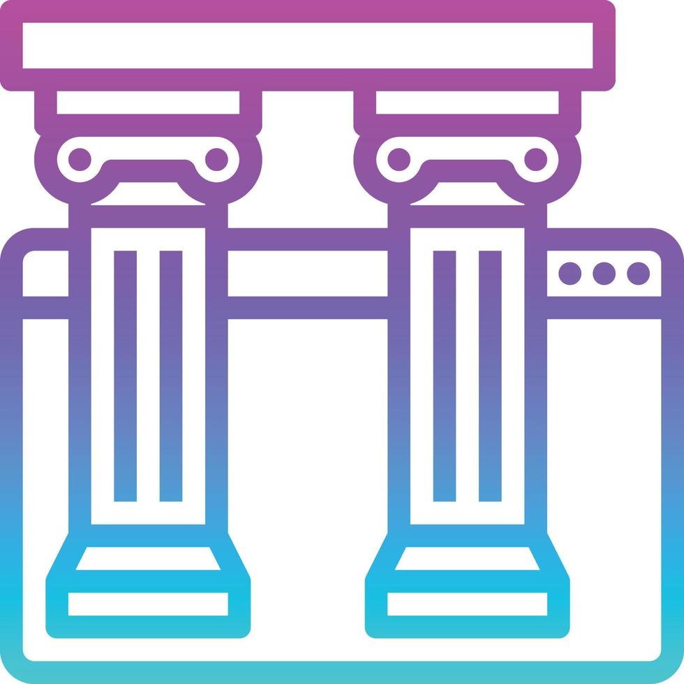 architecture website structure ancient seo - gradient icon vector