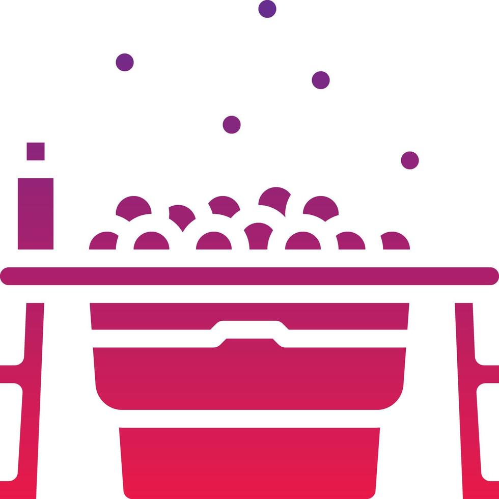 bathtub soap wash baby accessories - solid gradient icon vector