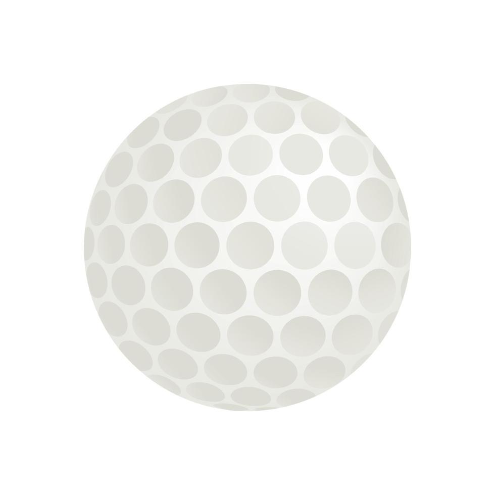 Golf ball isometric 3d icon vector