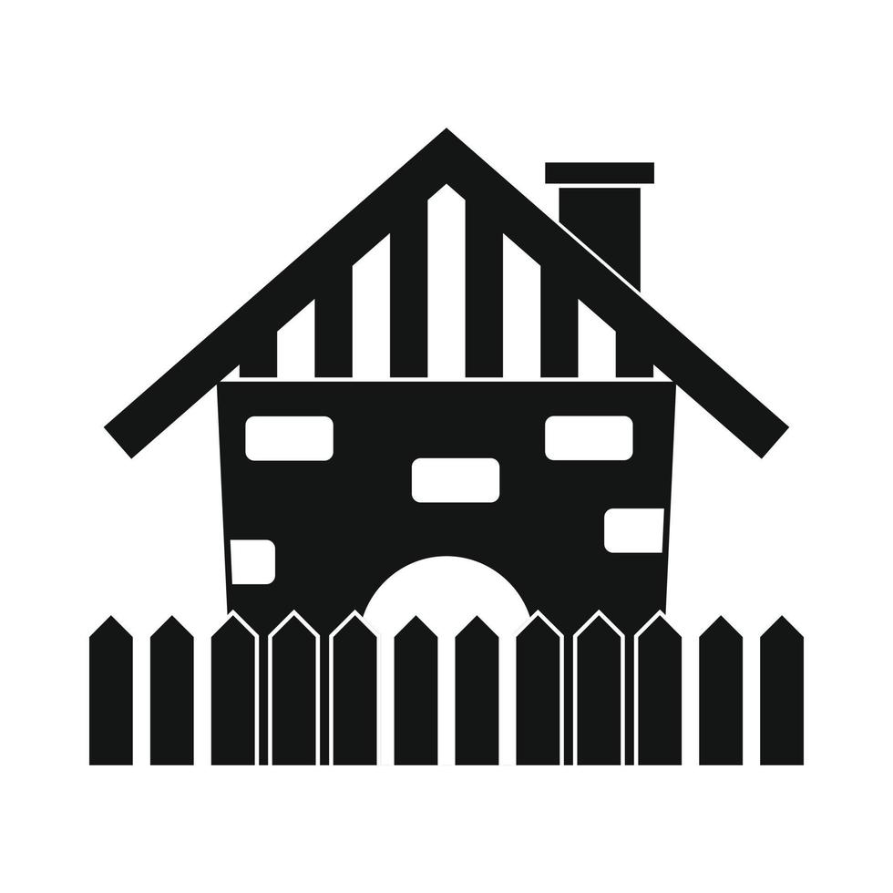 Farm house icon vector