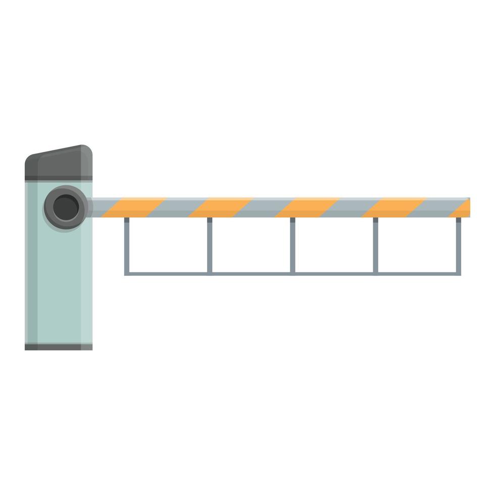 Automatic barrier icon, cartoon and flat style vector