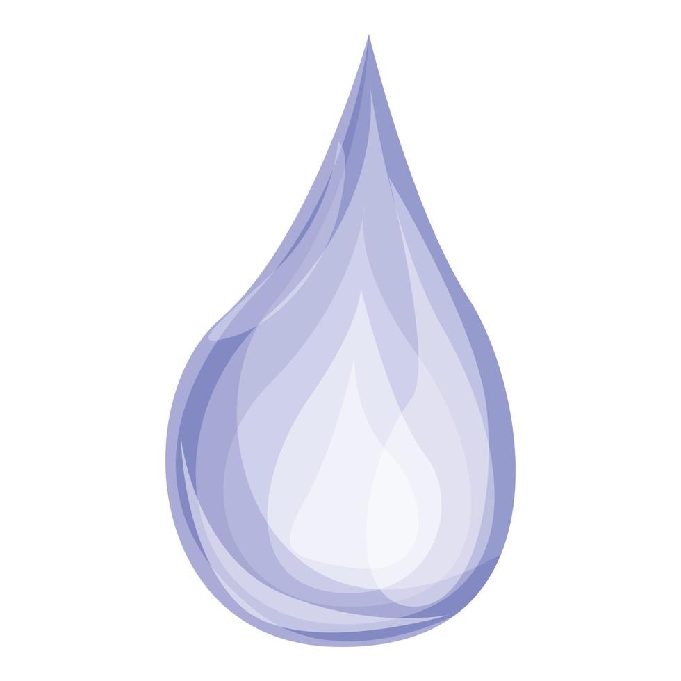 Burning gas flame icon, cartoon style vector