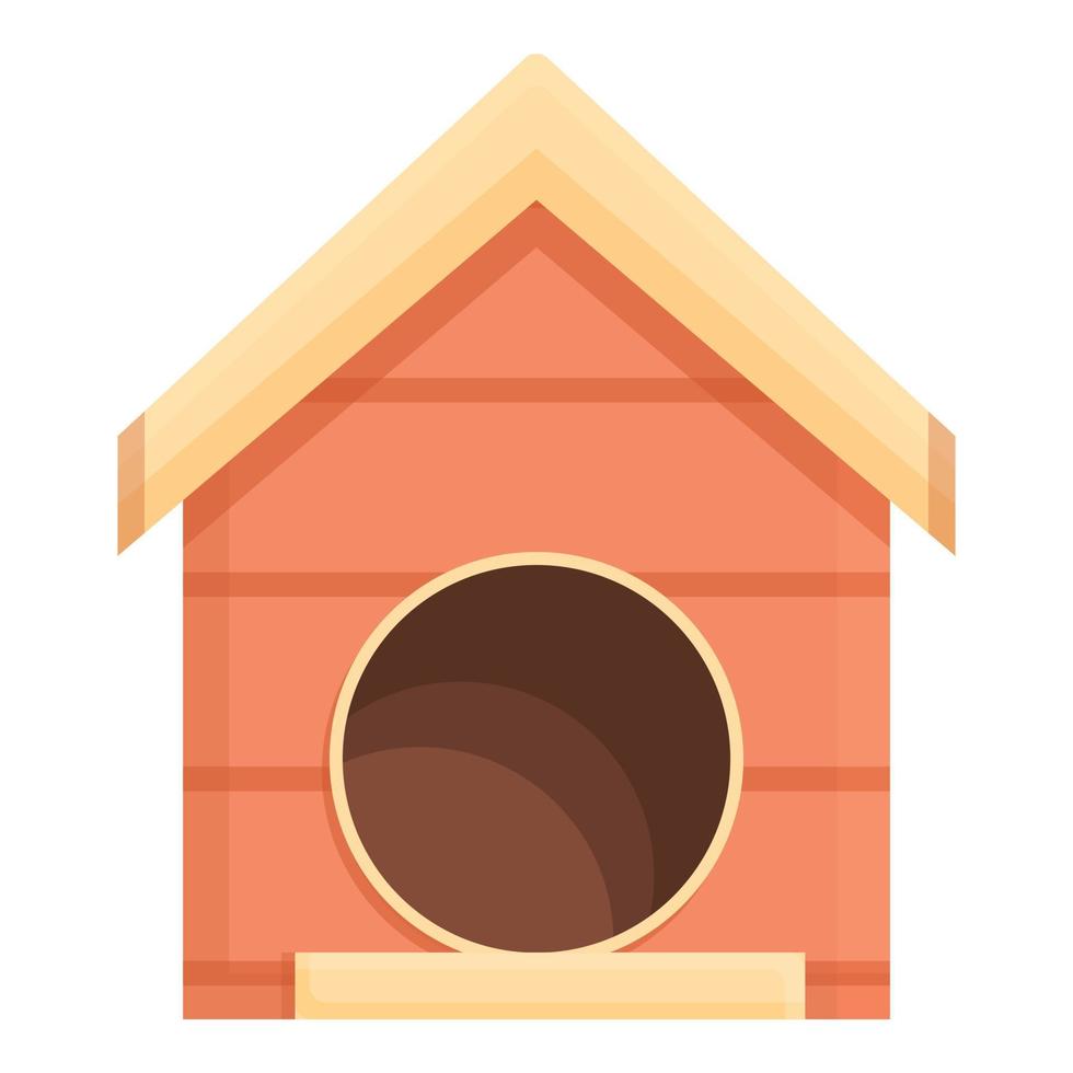 Backyard dog kennel icon cartoon vector. Puppy house vector