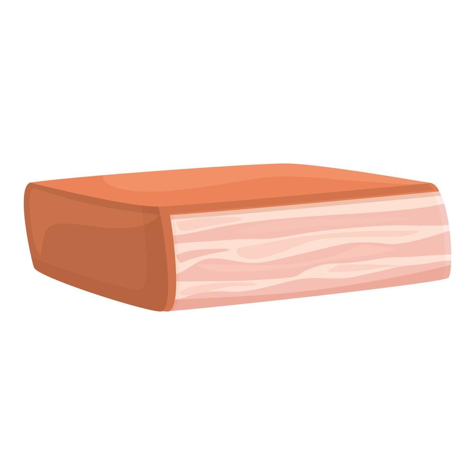 Rib lard icon cartoon vector. Pork meat vector