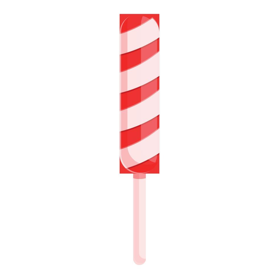 Candy stick icon, cartoon style vector