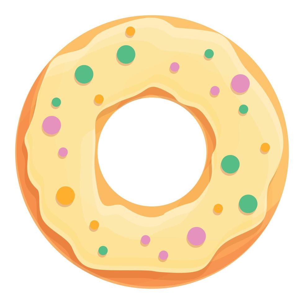 Bakery donut icon cartoon vector. Sugar cake vector
