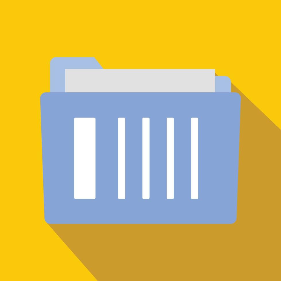 File folder flat icon vector