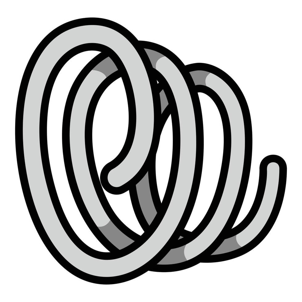 Shock coil icon, outline style vector