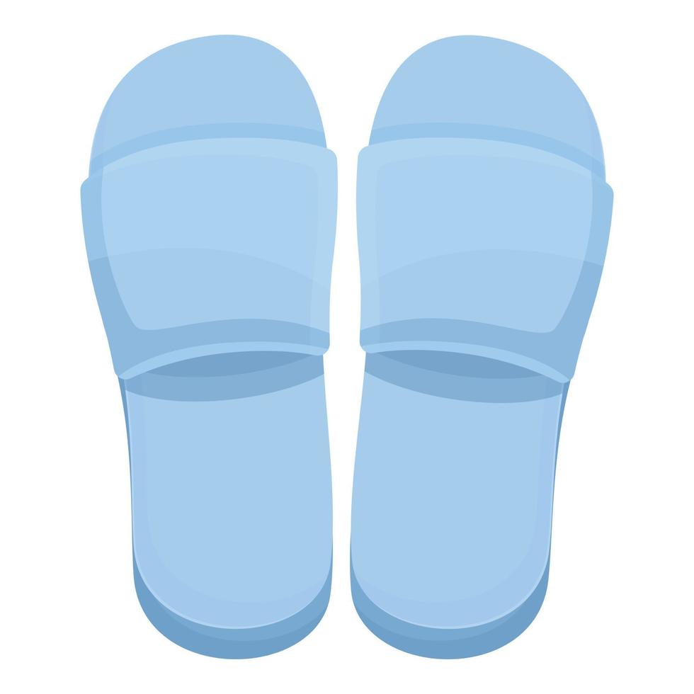 Spa slippers icon cartoon vector. Fabric bath vector