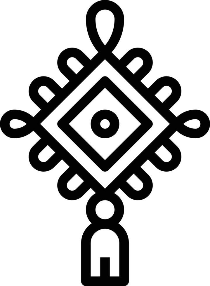 banner wish anniversary worship china - outline icon vector