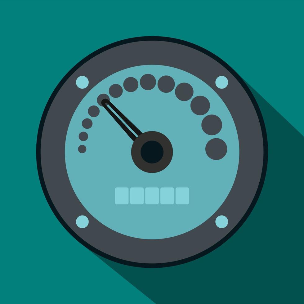 Speedometer icon in flat style vector