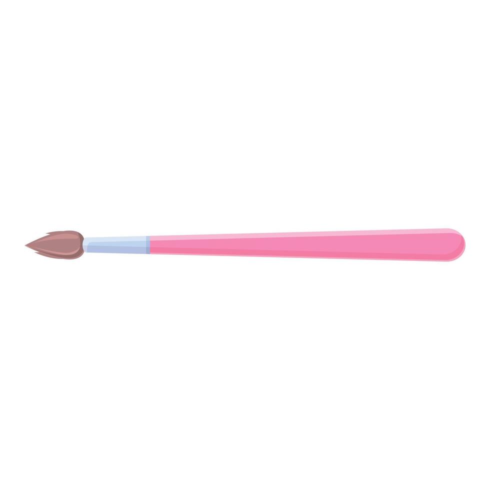 Pedicure brush icon, cartoon style vector