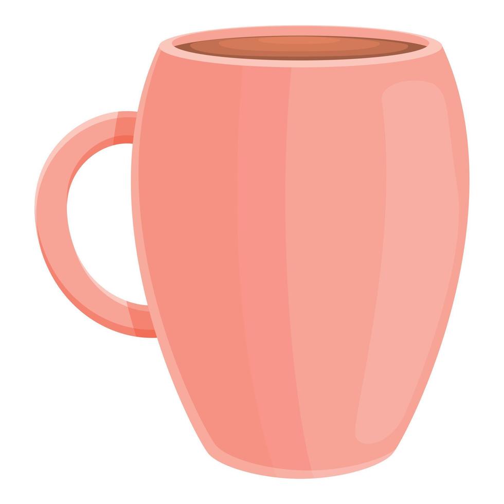 Latte aroma cup icon, cartoon style vector