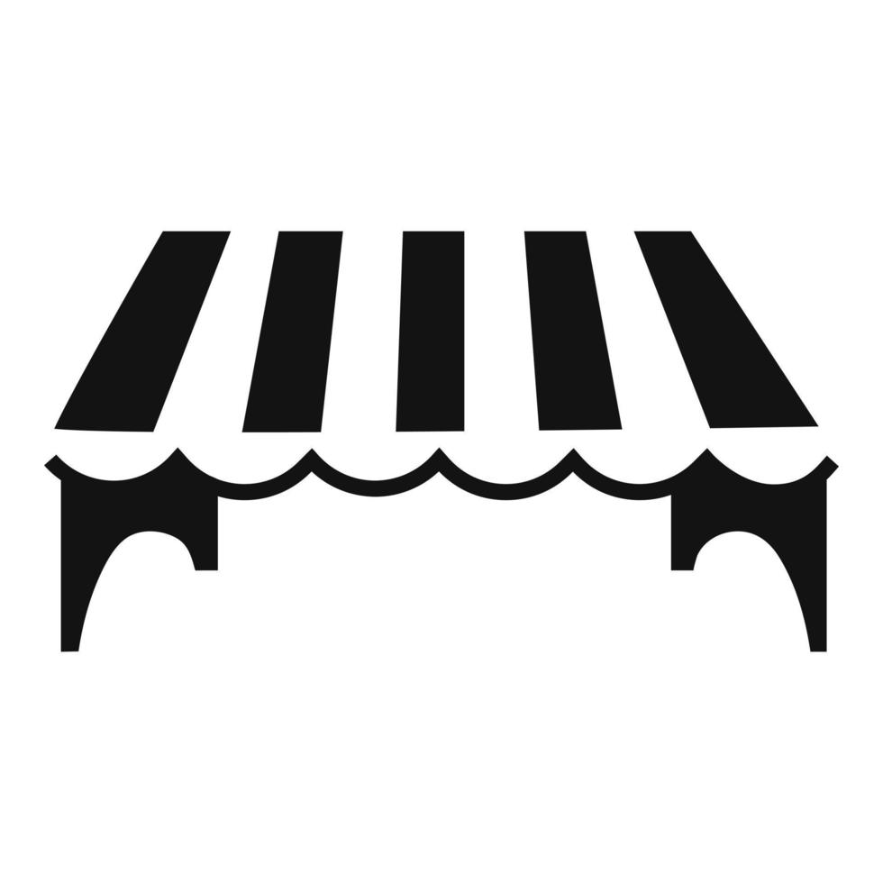 Overhang icon, simple style vector