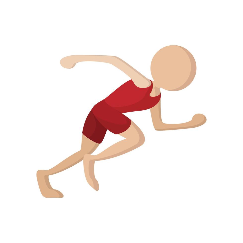 Runner cartoon icon vector