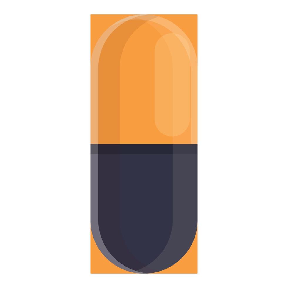 Athlete capsule icon, cartoon style vector