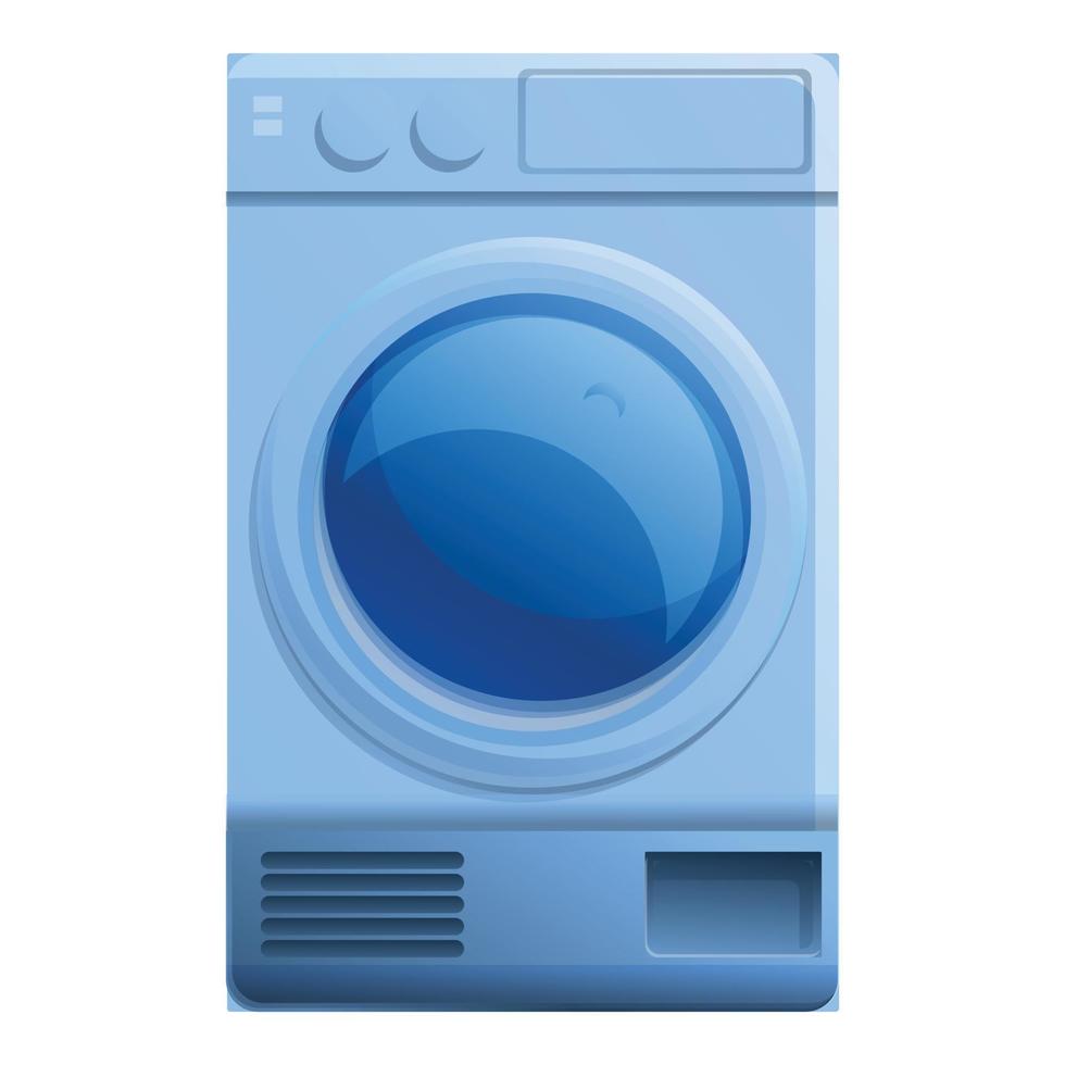 Dry clothes machine icon, cartoon style vector