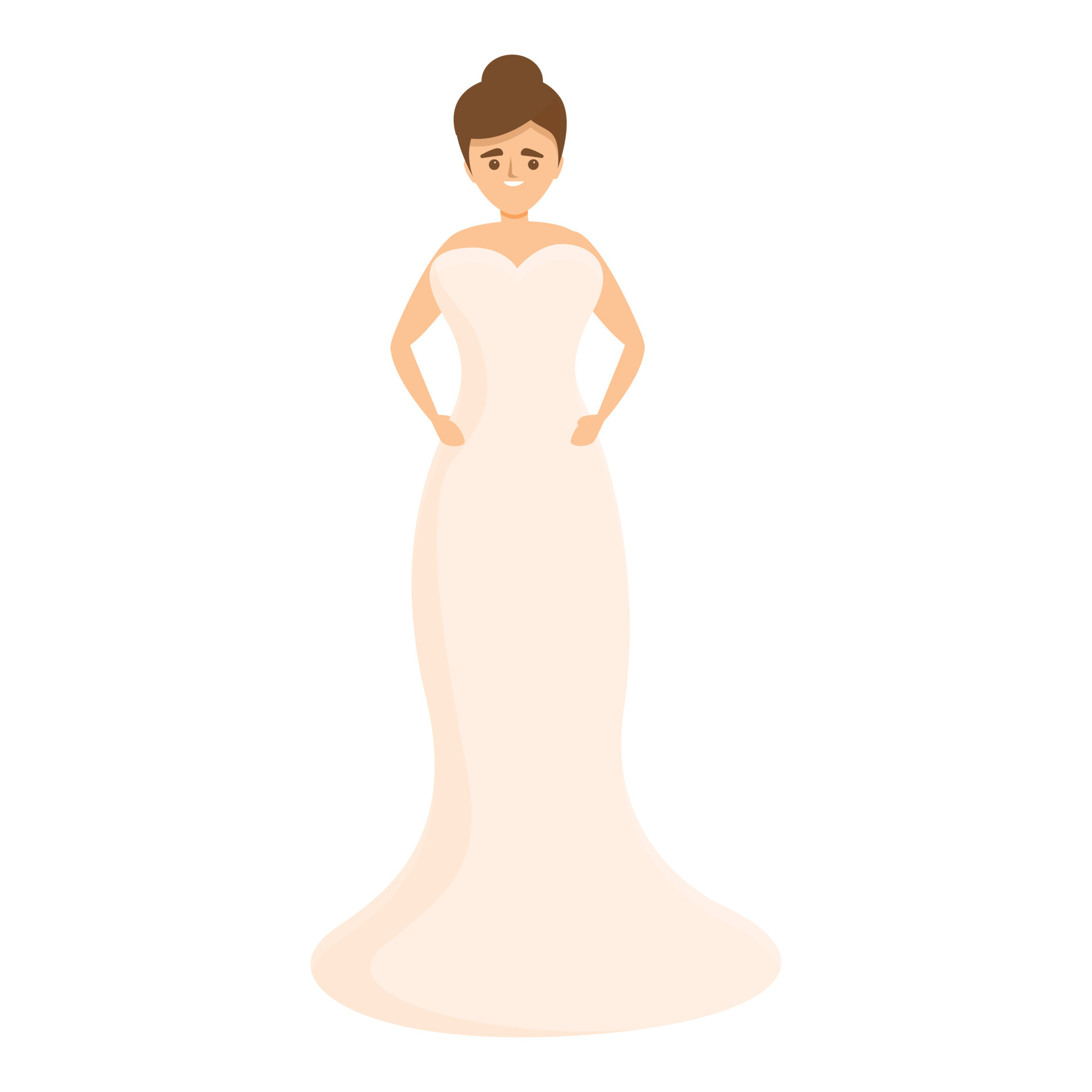 Wedding dress icon, cartoon style 14362737 Vector Art at Vecteezy