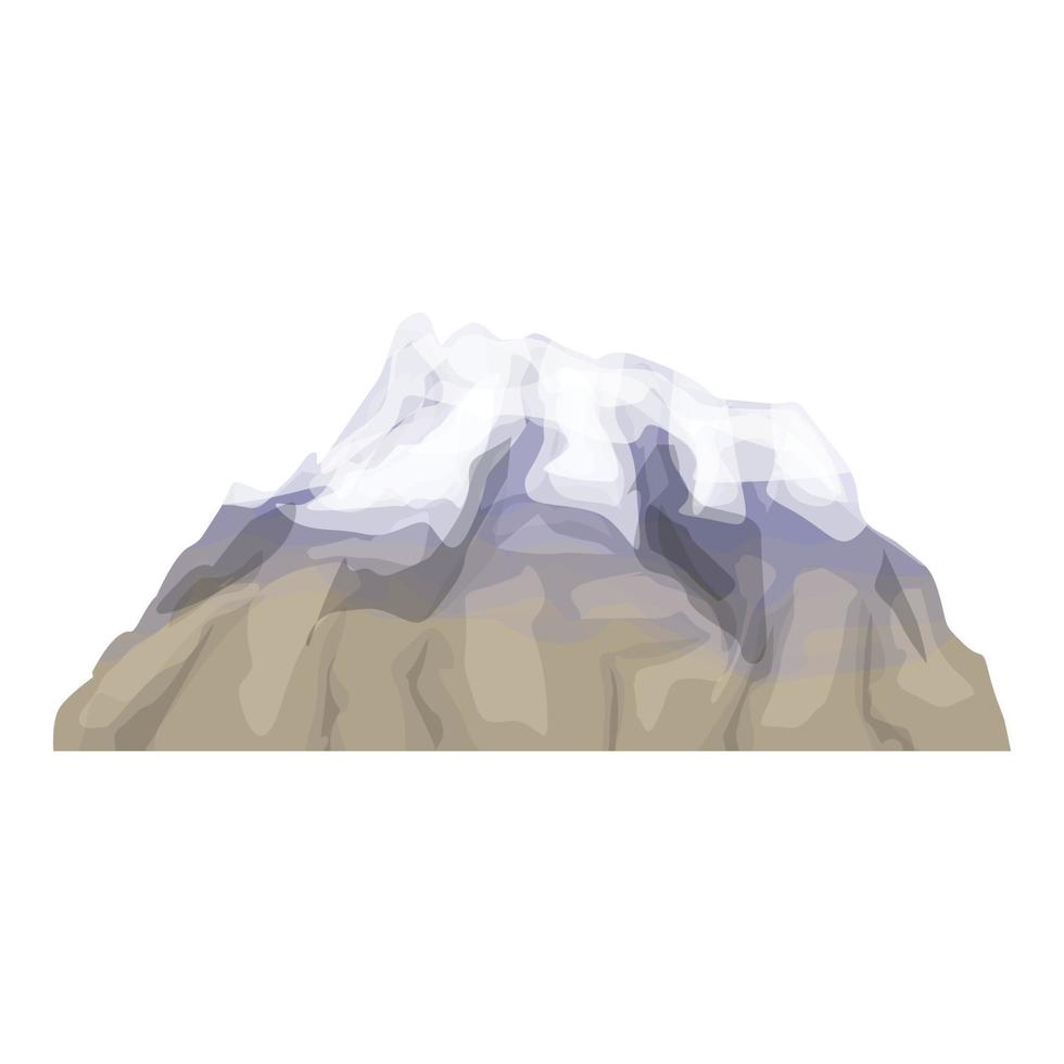 vector de dibujos animados de icono de montaña argentina. hito de viaje