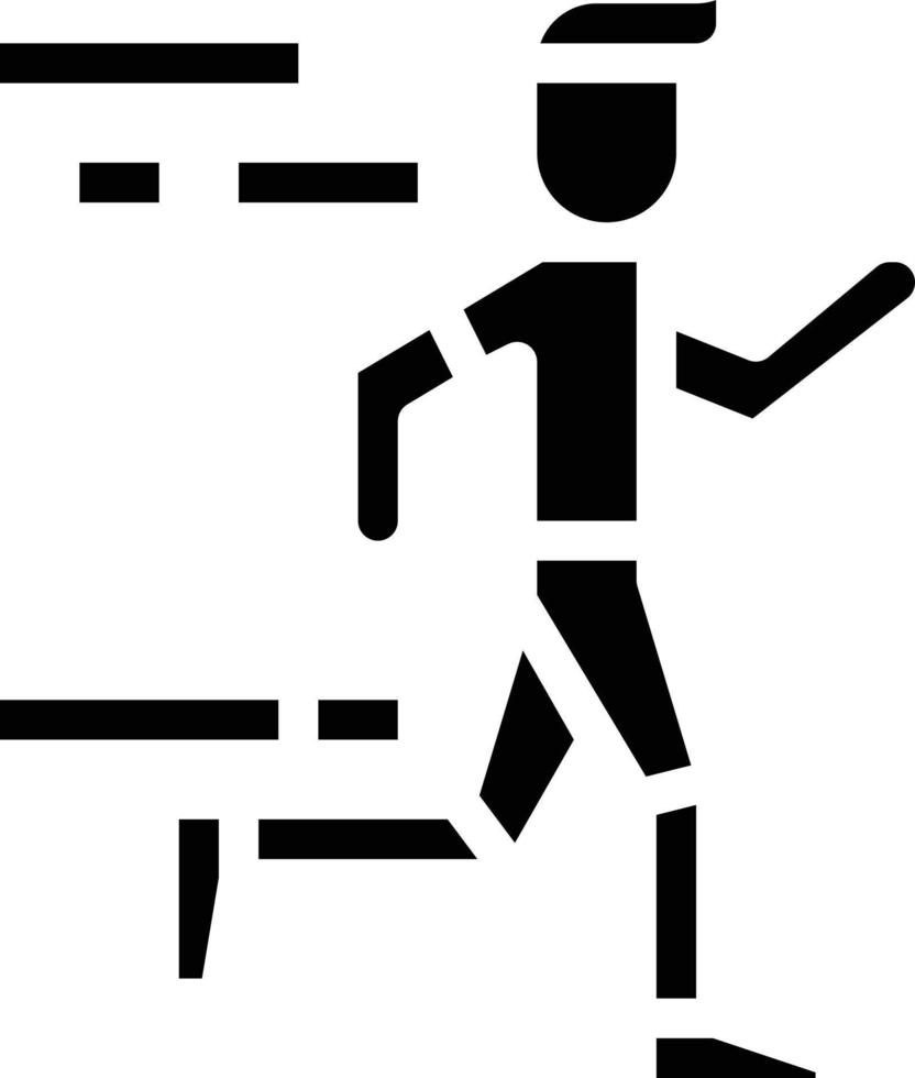 running people man diet nutrition - solid icon vector