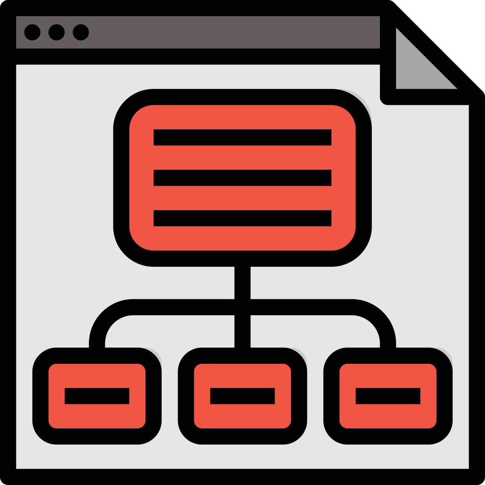 Sitemap chart website organization seo filled outline icon 14362818