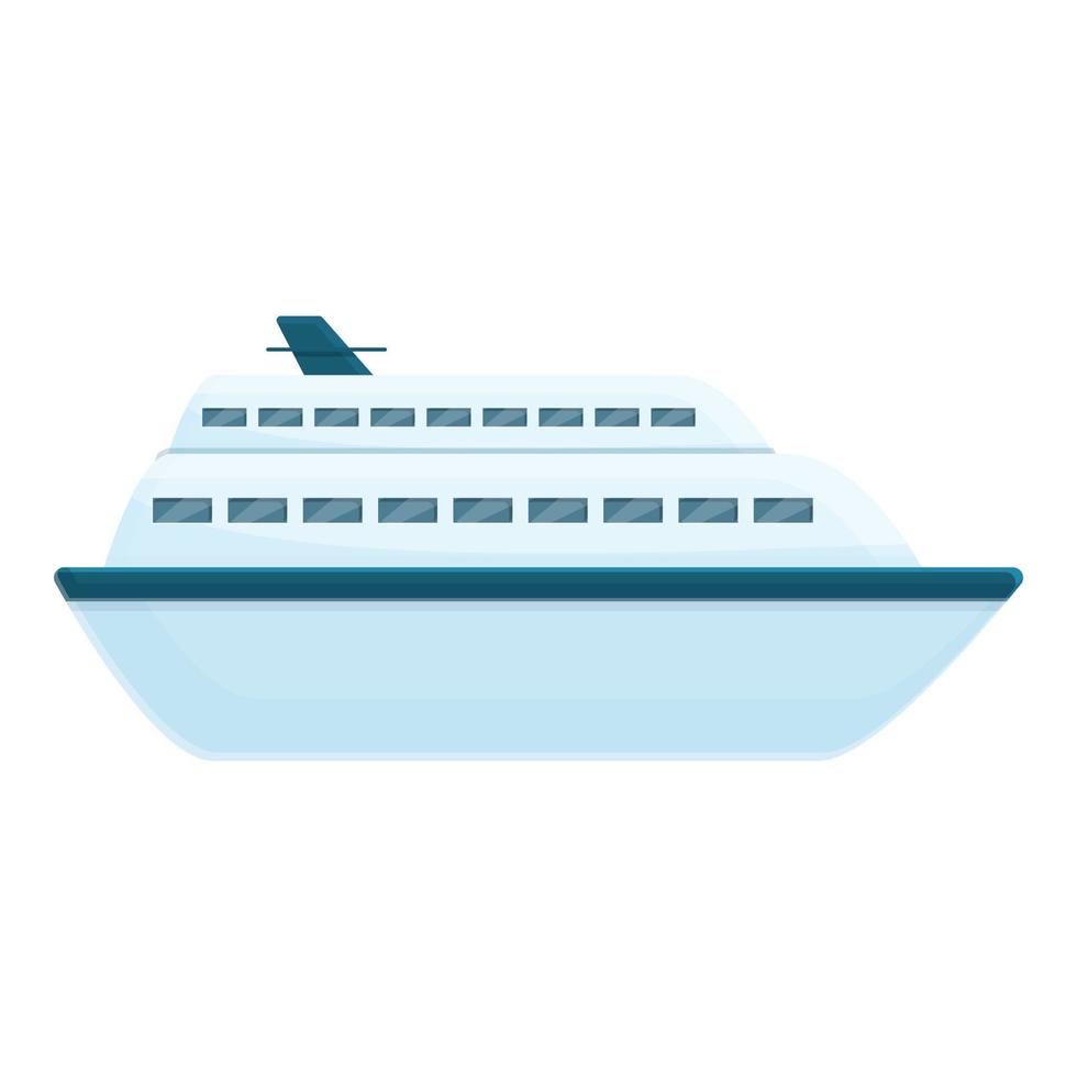 icono de ferry marítimo, estilo de dibujos animados vector
