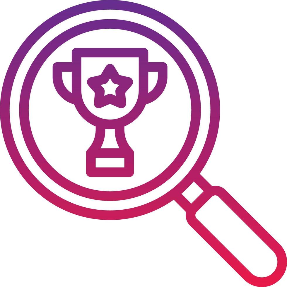 seo ranking compete optimization keyword - gradient icon vector