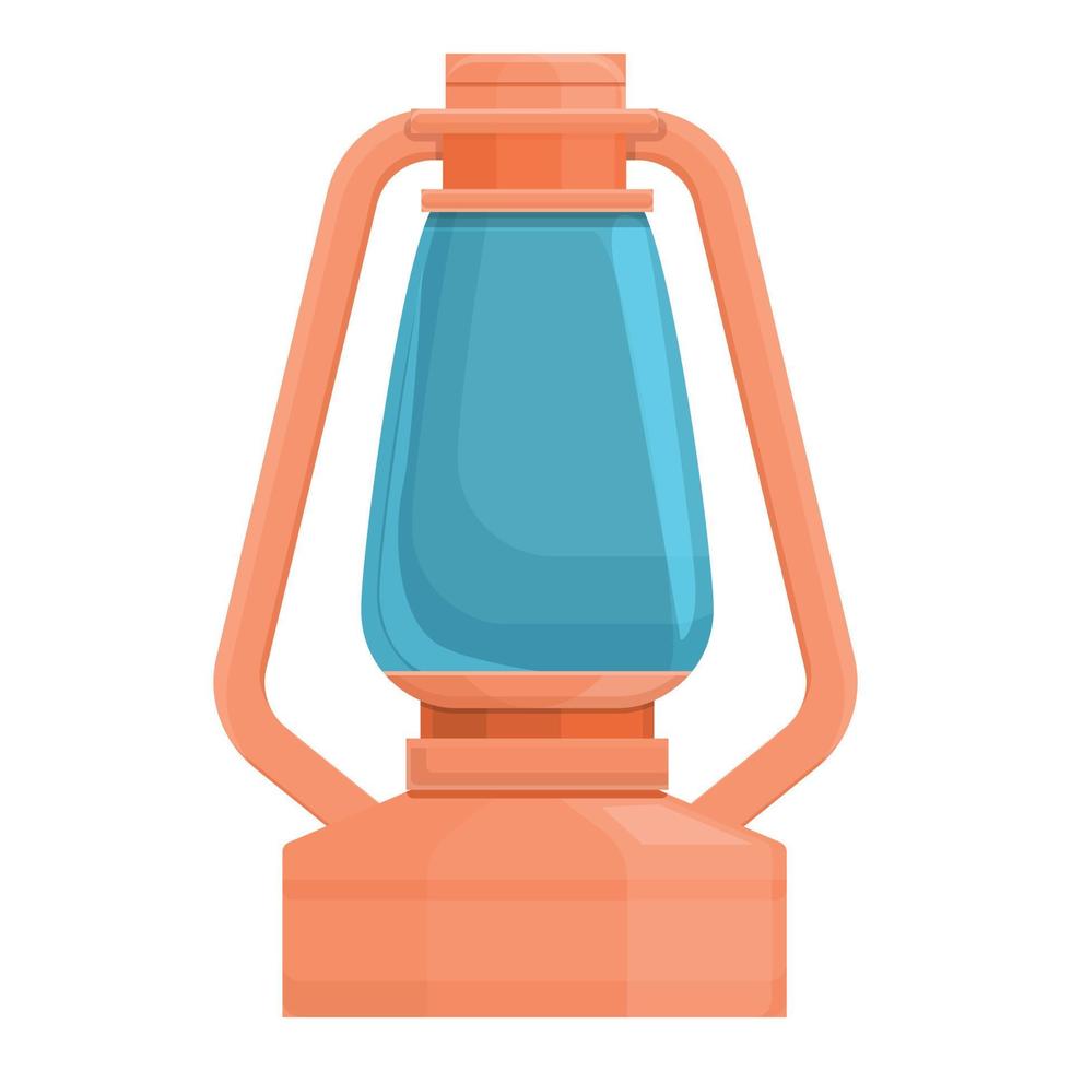 Oil lantern icon, cartoon and flat style vector