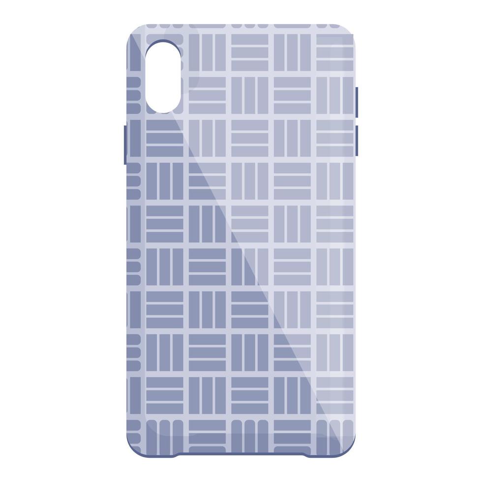Texture smartphone case icon cartoon vector. Phone cover vector