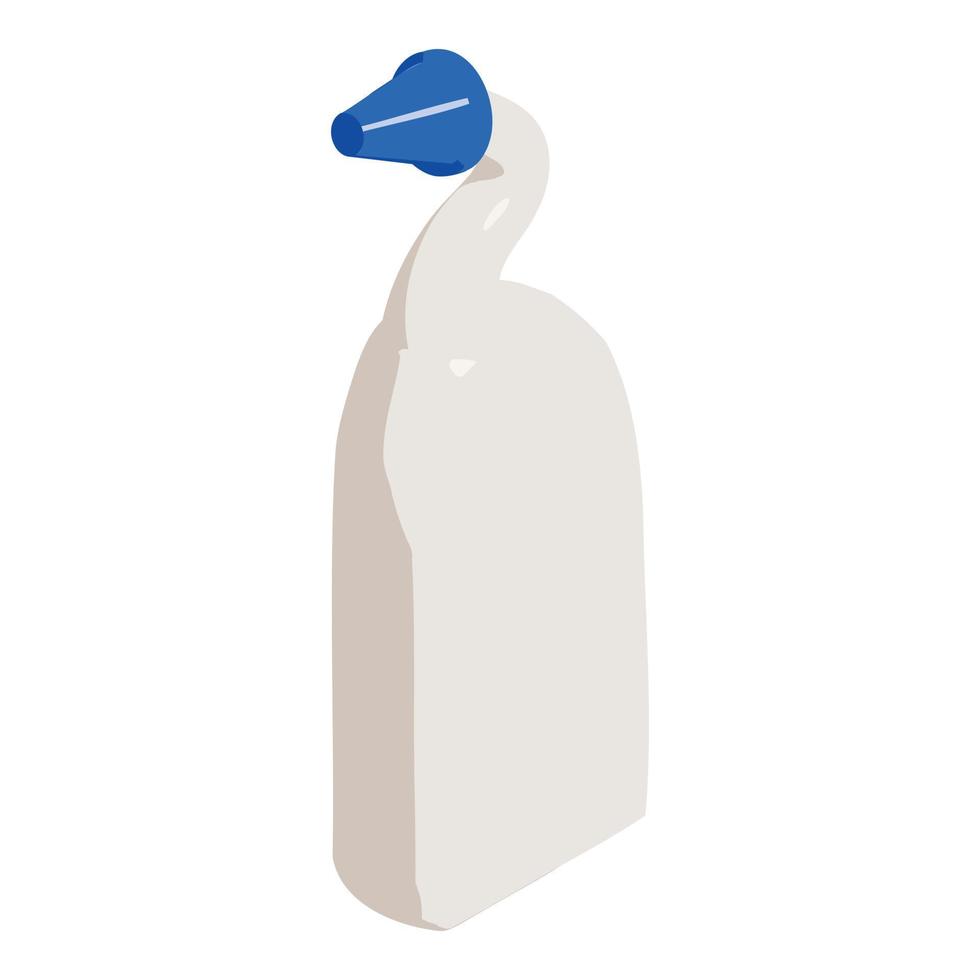Toilet cleaner icon, isometric style vector
