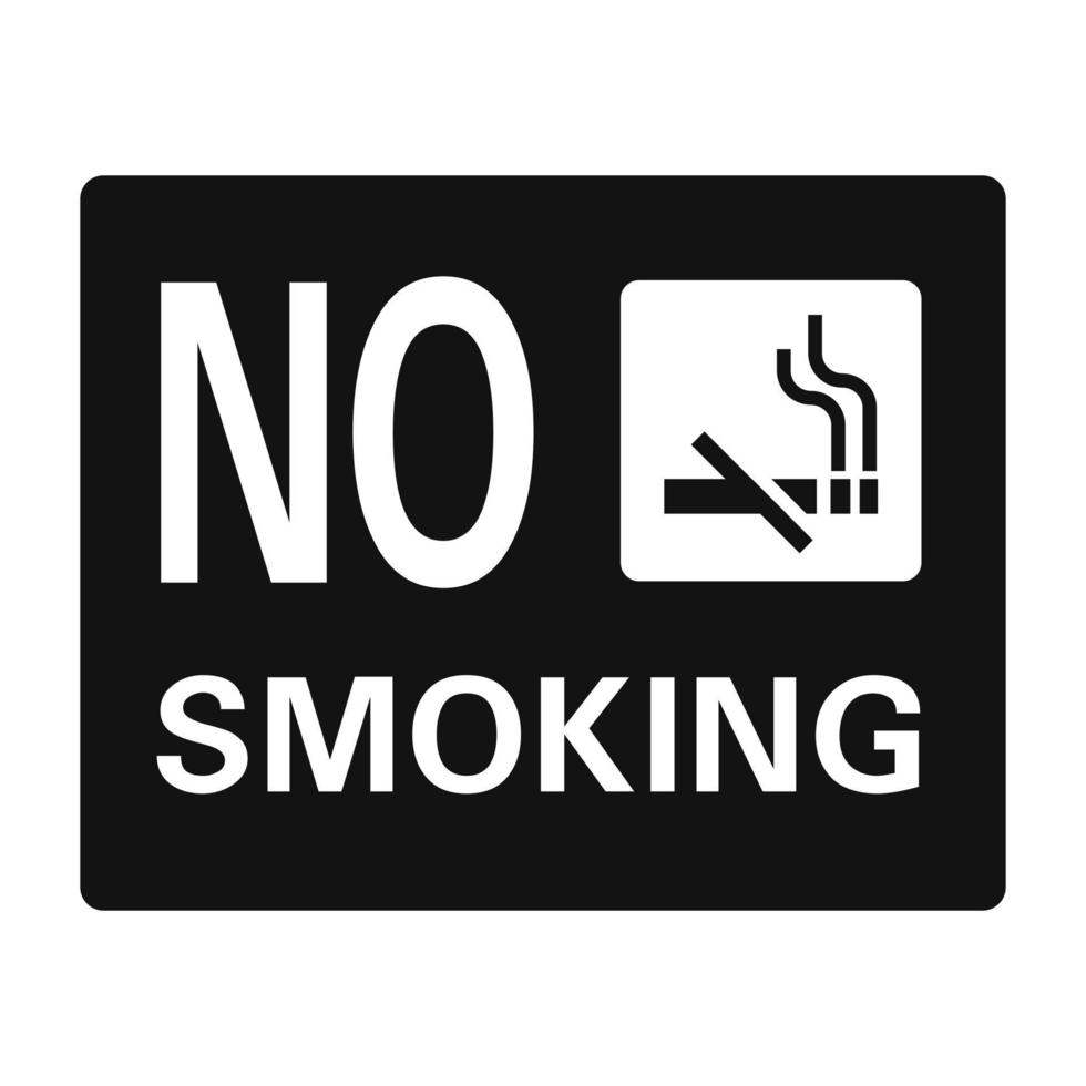 No smoking icon, simple style vector