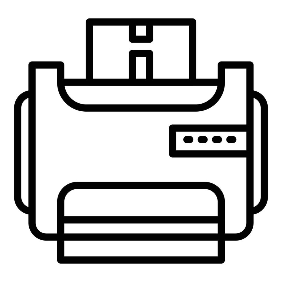 Room printer icon, outline style vector