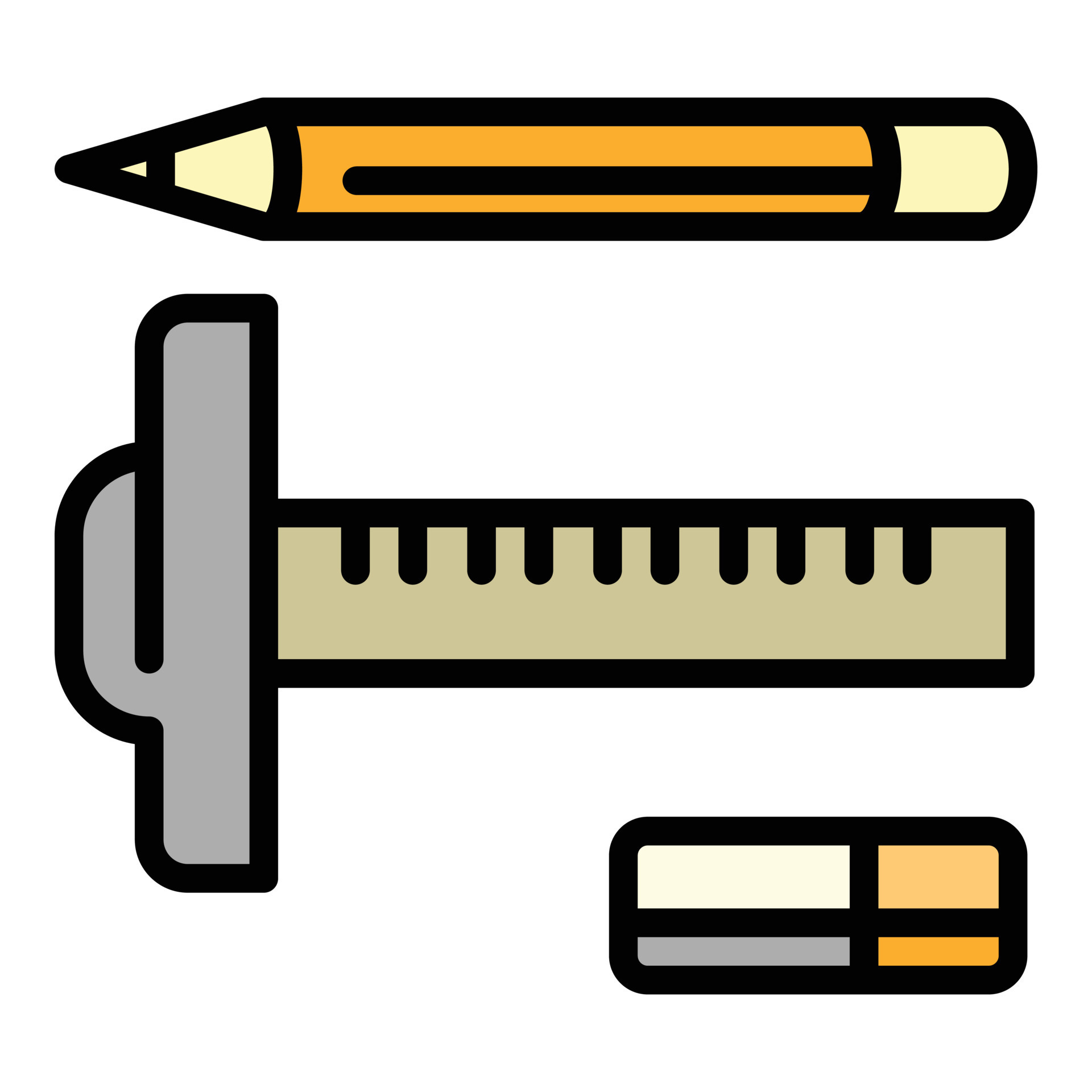 Pencil ruler architect icon outline style Vector Image