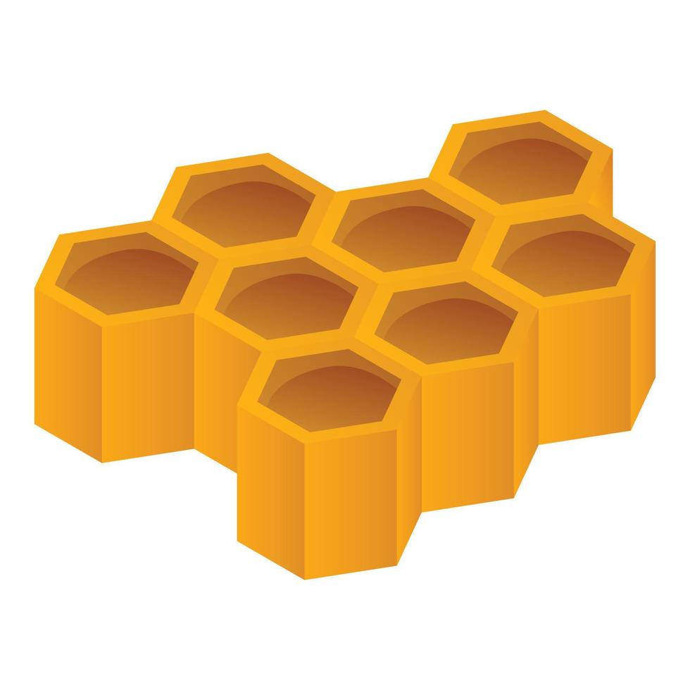 Honeycomb icon, isometric style vector